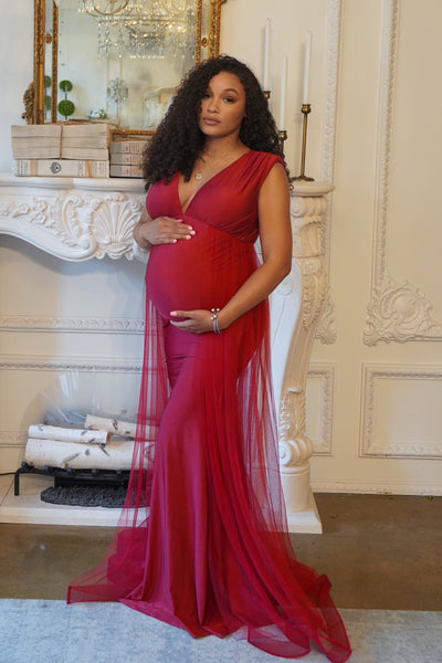 Luxury Gold Maternity Gown, Pregnant ...